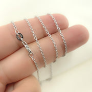 14K Solid White Gold